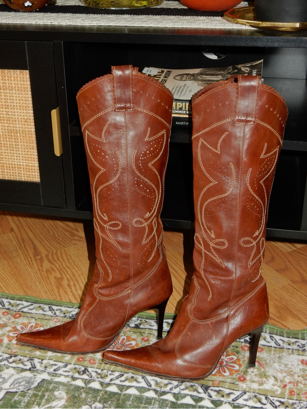 Vintage Aldo Knee High Western Boots